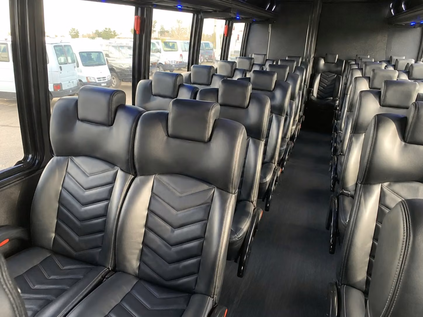 18 passenger minibus interior