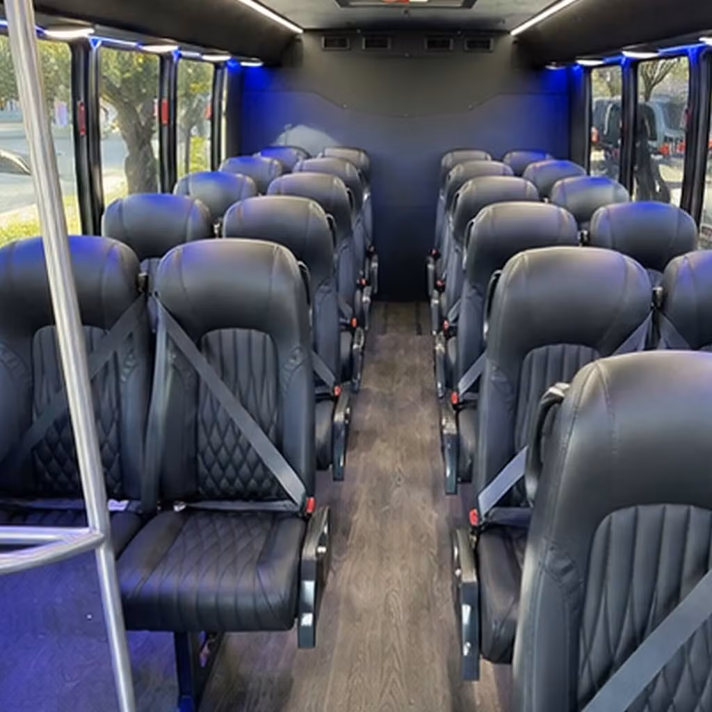 25 passenger minibus interior